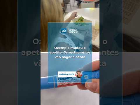 Canetas para emagrecer reduzem apetite e já pressionam consumo em bares e restaurantes