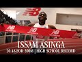 Issam Asinga Breaks 200m High School Record At New Balance Nationals | Race Video Breakdown