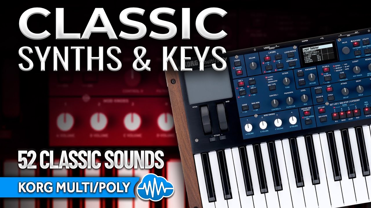 SCL571 - ( Bundle ) - Classic Synths & Keys + Inspiring Sounds - Korg Multi/Poly - Video Preview 1