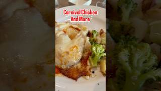 Dinner in the Carnival Cruise Main Dining Room | Chicken Parmesan & More #food #cruise  #shorts