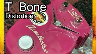 Video thumbnail for Danelectro T Bone distortion guitar effects pedal by Woven Chaos
