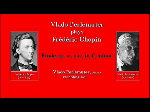 Vlado Perlemuter plays Frédéric Chopin: "Etude op.10, n.12, in C minor" (recording: 1961)