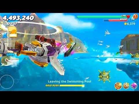Hungry Shark World - Robo Shark Maxed New High Score South China Sea | Android Gameplay |Droidnation