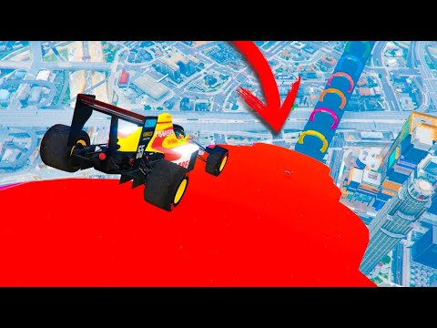 MEGA RAMP WITH FREAKY JUMPS!! *EPIC ENDING* GTA V ONLINE
