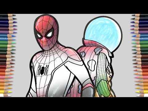 SPIDER-MAN Vs MYSTERIO Coloring Page | SPIDERMAN Far From Home | Pentakill - Rubik [NCS Release]