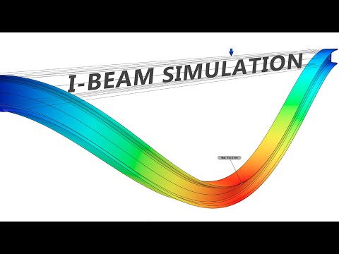 Static Stress Simulation: I-Beam Bending in Fusion 360! Tutorial