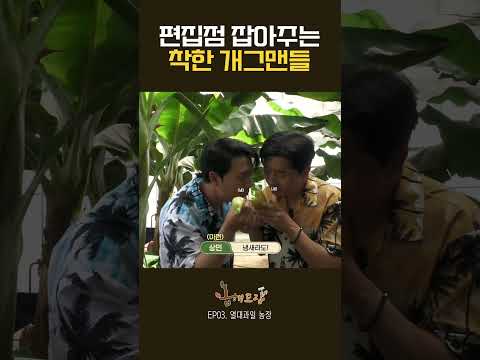 편집점 잡아주는 착한 개그맨들..✂️ #열대과일 농장 #청도