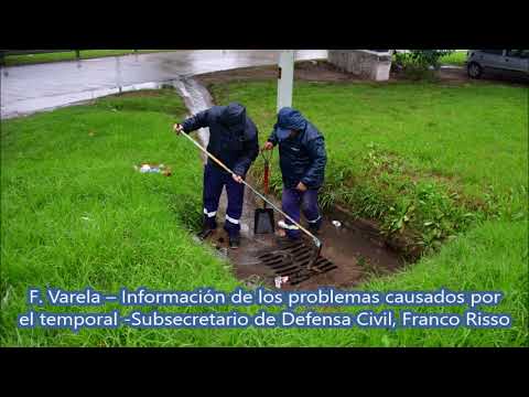 F. Varela – Información de los problemas causados por  el temporal -Subsecretario de Defensa Civil, Franco Risso