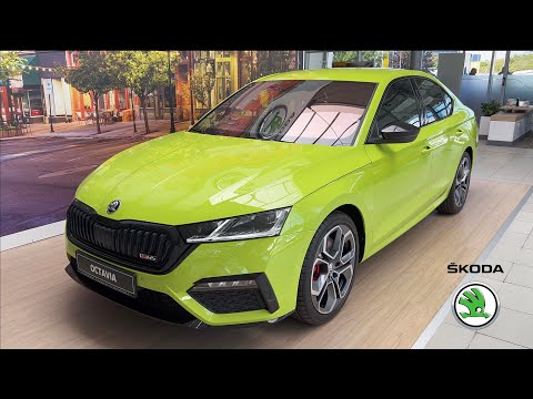 Škoda Octavia RS 2023 - FIRST look in 4K | Exterior - Interior (details), Price, Mamba Green