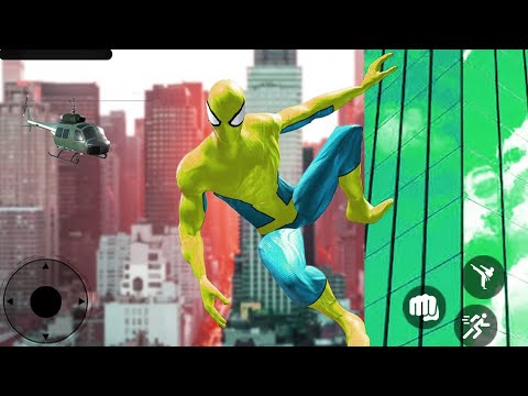 Flying Spider Super Rope Hero Crime City Battle | Rope Superhero City - Android GamePlay