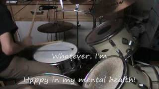 Zebrahead - Mental Health (Drum Cover &amp; Lyrics)