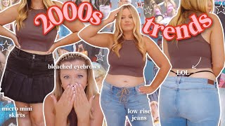 millennial tries gen z trends that came back to haunt us (low rise jeans, belly chains, & MORE!)