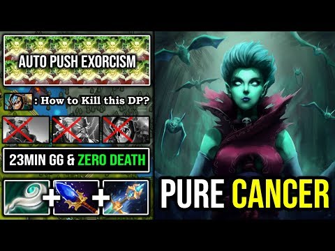 100% UNKILLABLE Solo MID Death Prophet 7.24 Cancer Buff Deleted ALL with 23Min GG Exorcism DotA 2