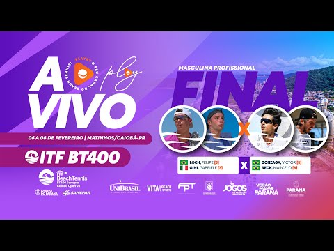 FINAL: VICTOR GONZAGA/ MARCELO RECK X FELIPE LOCH/ GABRIELE GINI - BT 400 MATINHOS (PR)