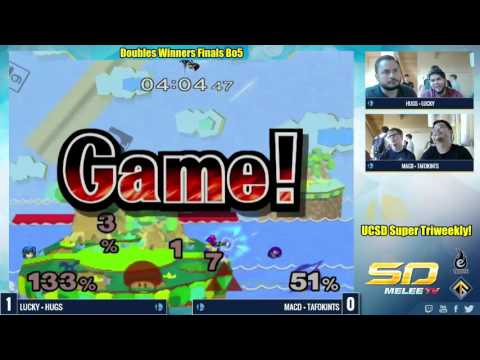 UCSD Super Triweekly Doubles WF: Lucky/Hugs vs. MacD/Tafokints - SSBM