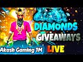 Akash Gaming 1M Is Live FREE FIRE DIAMOND GIVEAWAY How To Get Free Diamonds 2025 Subscribe
