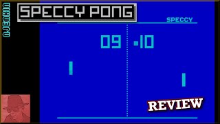 Speccy Pong : Homebrew from 2017 - on the ZX Spectrum 48K !! with Commentary