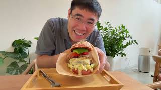 Healthy Eats in Saigon: Impossible Hawaiian Burger at Roots Cafe