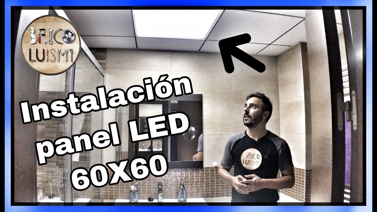 Como instalar PANEL LED en techo 60X60, fácil, colocar PANEL LED turorial 2019, how to change to led