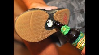 Bottle Opening Flip Flops
