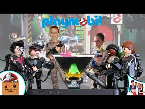 👻 PLAYMOBIL GHOSTBUSTERS PLAYMOGRAM UNBOXED With Monkey Toy Chest 😱 SANTZ & ZEDDEMORE
