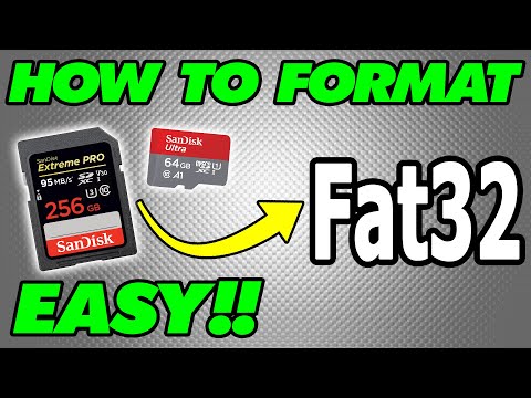 EASY - How to Format Large SD Cards to Fat32