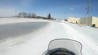 preview picture of video 'Snowmobiling in North Dakota ditches!!'