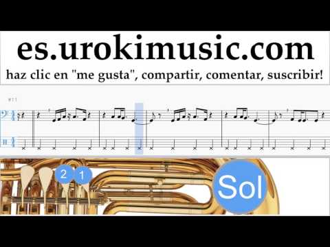 Tutorial de Tuba OneRepublic - Truth To Power Clases Notas Parte#2 um-i927