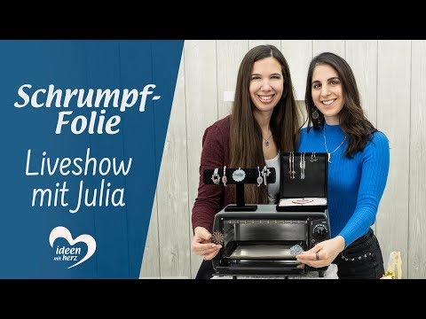 Schrumpf-Folie - Facebook live vom 13.01.2020 - Basteln mit Julia - Ideen mit Herz