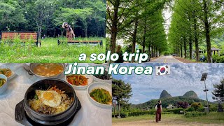 🇰🇷 first solo trip to Korea's countryside Jinan | 진안 여행 브이로그 | SunnyVlog 산니