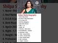Shilpa Shetty Biography In Hindi PN Meena9352 Viral Trending Youtubeshorts Viralvideo Ytshorts