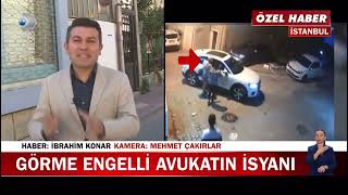 Görme engelli avukatın bastonunu kırıp kaçtı! #avukatsametfidan #ibrahimkonar #k