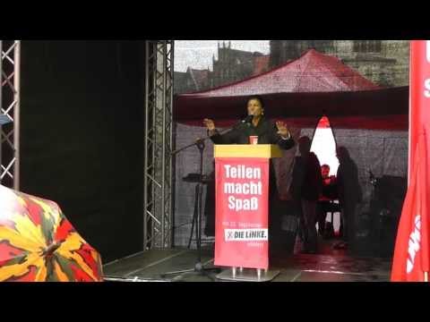 Sahra Wagenknecht im Wahlkampf 2013