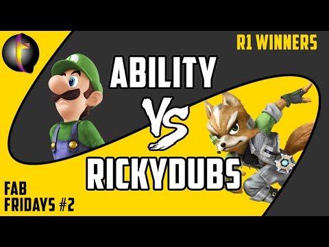 FABF2 Singles: SSB Wii U - WR1 - Ability vs RickyDubs