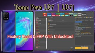 Tecno Pova LD7 LD7j Unlock Passcode And FRP By Unlock tool
