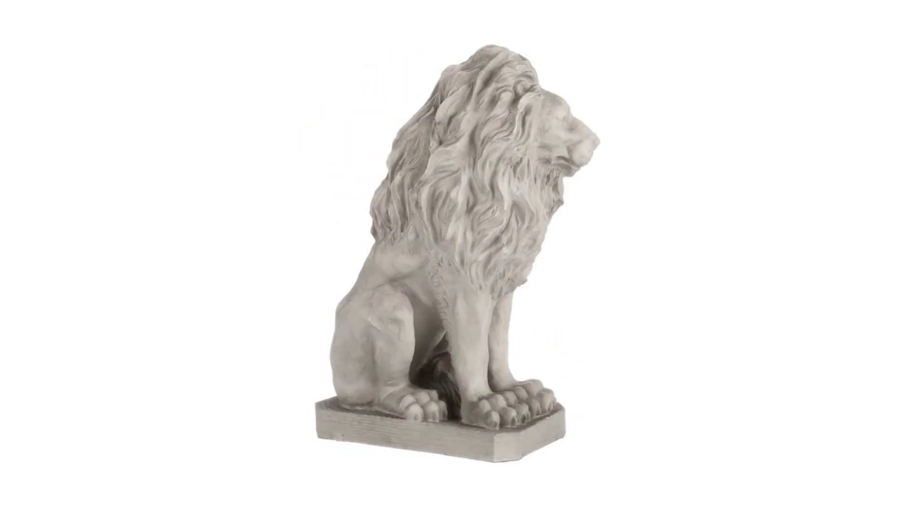 Mansfield Manor Lion Sentinel Statue: Looking Left Video