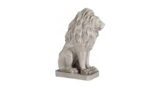 ⚡️ Design Toscano's Mansfield Manor Lion Sentinel Statue, SH4210, Resin-Stone Finish