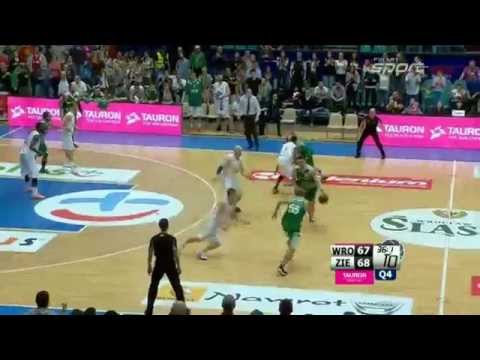 Decydujące akcje meczu WKS Śląsk Wrocław - Stelmet Zielona Góra