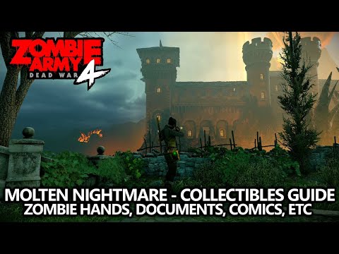 Zombie Army 4 - Collectibles Guide - Mission 6 - Zombie Hands, Documents, Comics, Upgrade Kits, etc