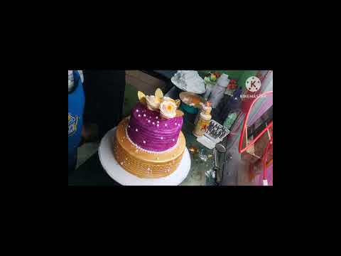 Giltter Cake Decoration Two Layers @sadhucakemaster