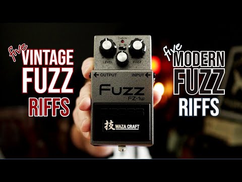 5 Vintage Fuzz Riffs and 5 Modern Fuzz Riffs | BOSS FZ-1w Fuzz (Pedal Demo)