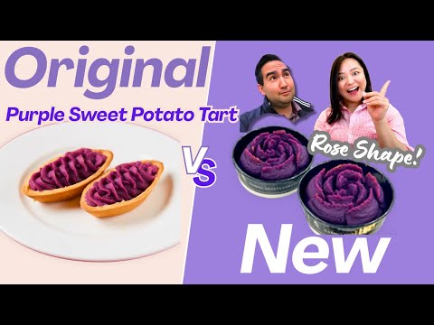 OKINAWA Sweets Review!! New Beni imo Tart Taste Test💜
