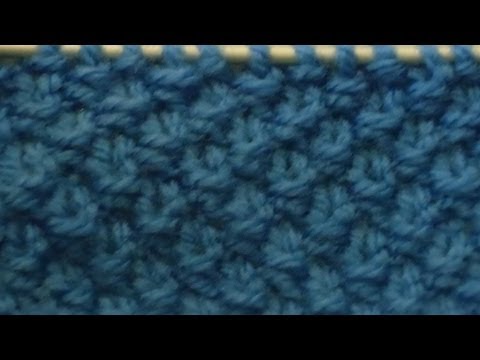 Large seed stitch knitting pattern