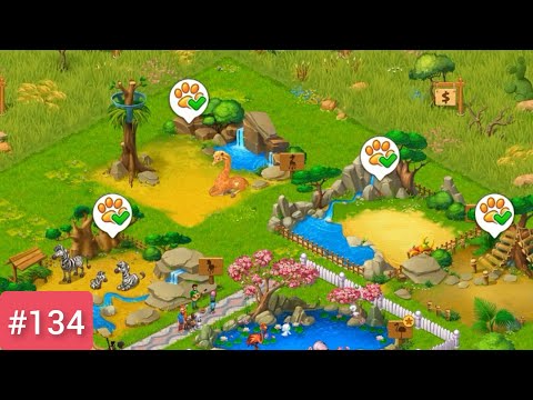 Township | #134 | Four New Animals in Zoo | Level 44