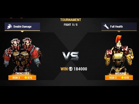 Real Steel Champions | FINAL TOURNAMENT | Twin Cities VS Midas (Champion) NEW ROBOTS GAME