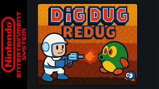 Dig Dug Redug – NES Rom Hack Remake