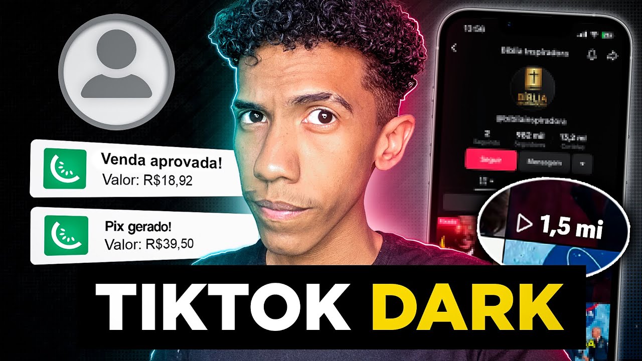 FAÇA ISSO na HORA de MONETIZAR TIKTOK DARK RÁPIDO para GANHAR DINHEIRO como AFILIADO