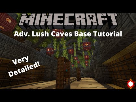 🌿 Ultimate Lush Caves Base Tutorial 🏰 | Gearsaw Studios