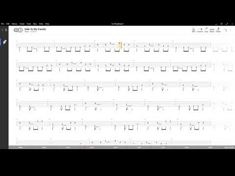 Ode To My Family ( Cramberries ) ,Tablatura e base Senza Basso-Backing bass track-NO BASS