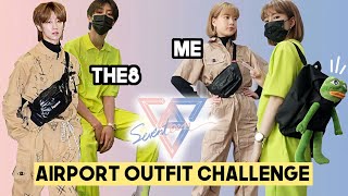 Seventeen THE8 Airport Outfits Shopping Challenge in Korea | Q2HAN